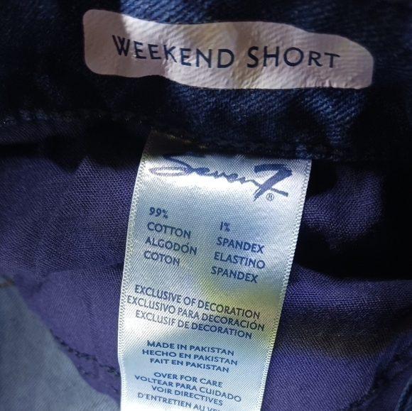 Seven7, Weekend Short, Denim, Size 8, Dark Blue - Picture 4 of 4